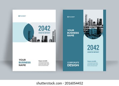 Corporate Book Cover Design Template in A4. Can be adapt to Brochure, Annual Report, Magazine,Poster, Business Presentation, Portfolio, Flyer, Banner, Website.