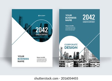 Corporate Book Cover Design Template in A4. Can be adapt to Brochure, Annual Report, Magazine,Poster, Business Presentation, Portfolio, Flyer, Banner, Website.