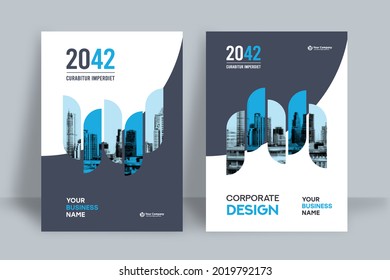 Corporate Book Cover Design Template in A4. Can be adapt to Brochure, Annual Report, Magazine,Poster, Business Presentation, Portfolio, Flyer, Banner, Website.