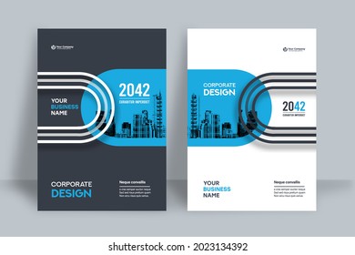 Corporate Book Cover Design Template in A4. Can be adapt to Brochure, Annual Report, Magazine,Poster, Business Presentation, Portfolio, Flyer, Banner, Website.