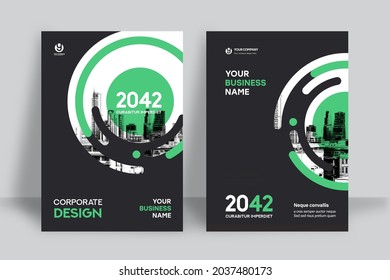 Corporate Book Cover Design Template in A4. Can be adapt to Brochure, Annual Report, Magazine,Poster, Business Presentation, Portfolio, Flyer, Banner, Website.