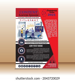 Plantilla de diseño de portada de libro corporativo en A4. Puede adaptarse a Brochure, Annual Report, Magazine, Business Presentation, Portfolio, Flyer, Banner, Website.