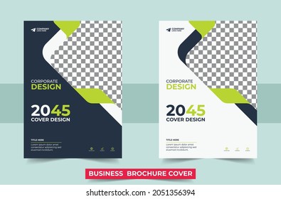 Corporate book cover design template. Print Ready Business Brochure. Flyer Design. Leaflets a4 Template. Cover Book and Magazine. Annual Report Vector illustration