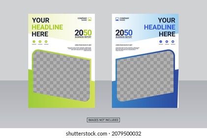 corporate book cover design template. annual report and business catalog  magazine  flyer.