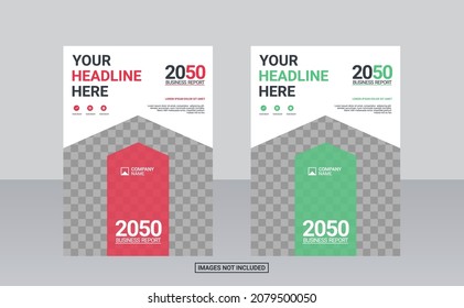 corporate book cover design template. annual report and business catalog  magazine  flyer.