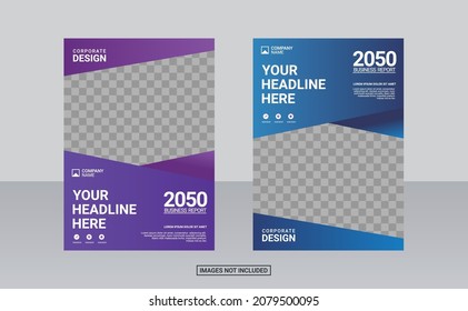 plantilla de diseño de portada de libros corporativos. informe anual y folleto de la revista del catálogo de negocios.