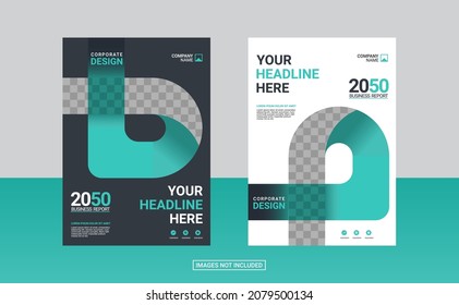 corporate book cover design template. annual report and business catalog  magazine  flyer.