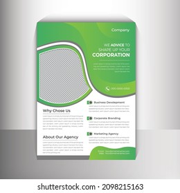 Corporate Book Cover Design Template Brochure, Annual Report, Magazine, Poster, Business Presentation, Portfolio, Flyer, Banner, Website. Corporate Business Flyer poster pamphlet size A4