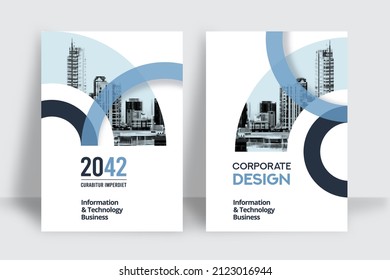 Corporate Book Cover Design Template in A4. Can be adapt to Brochure, Annual Report, Magazine,Poster, Business Presentation, Portfolio, Flyer, Banner, Website.