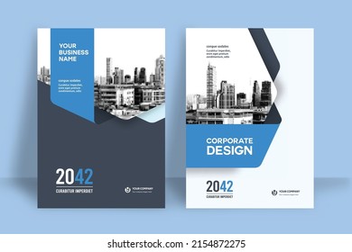 Corporate Book Cover Design Template in A4. Can be adapt to Brochure, Annual Report, Magazine,Poster, Business Presentation, Portfolio, Flyer, Banner, Website.