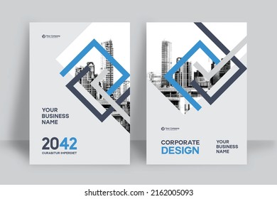 Corporate Book Cover Design Template A4 Stock Vector (Royalty Free ...