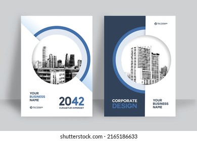 Corporate Book Cover Design Template in A4. Can be adapt to Brochure, Annual Report, Magazine,Poster, Business Presentation, Portfolio, Flyer, Banner, Website.