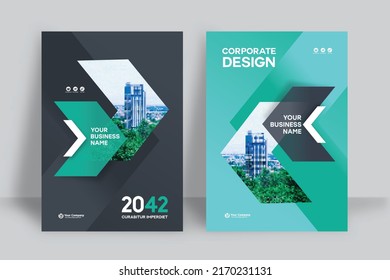 Corporate Book Cover Design Template in A4. Can be adapt to Brochure, Annual Report, Magazine,Poster, Business Presentation, Portfolio, Flyer, Banner, Website.