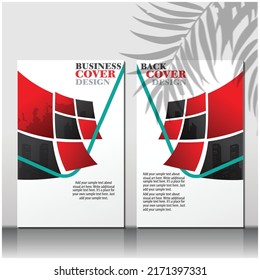 Design-Vorlage für die Corporate Book Cover in A4. Kann an Broschüre, Geschäftsbericht, Magazin, Poster, Geschäftspräsentation, Portfolio, Flyer, Banner, Website angepasst werden.