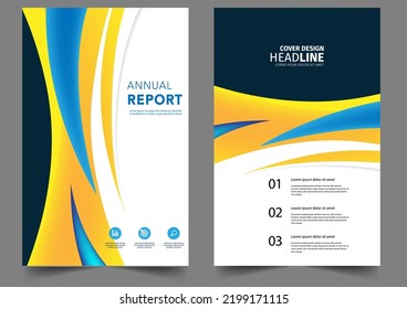 Corporate Book Cover Design Template A4 Stock Vector (Royalty Free ...