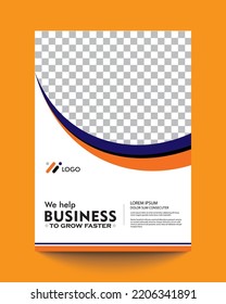 Corporate Book Cover Design Template in A4. Can be adapt to Brochure, Annual Report, Magazine,Poster, Business Presentation, Portfolio, Flyer, Banner, Website.
