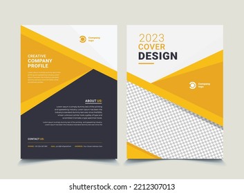 Corporate Book Cover Design Template in A4. Can be adapted to Brochure, Annual Report, Magazine,Poster, Business Presentation, Portfolio, Flyer, Banner, Website.