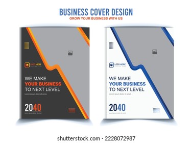 Corporate book cover design template