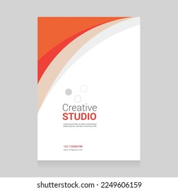 Corporate Book Cover Design Template in A4. Can be adapt to Brochure, Annual Report, Magazine,Poster, Business Presentation, Portfolio, Flyer, Banner, Website.