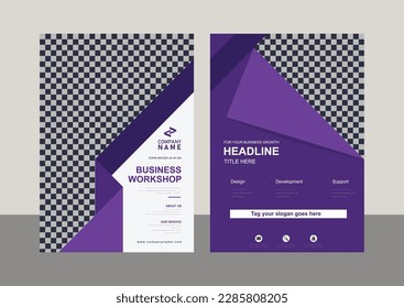 Corporate Book Cover Design Template in A4. Can be adapt to Brochure, Annual Report, Magazine,Poster, Business Presentation, Portfolio, Flyer, Banner, Website.