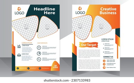 Corporate Book Cover Design Template in A4. Can be adapt to Brochure, Annual Report, Magazine,Poster, Business Presentation, Portfolio, Flyer, Banner, Website