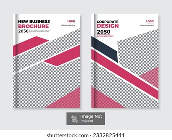 Corporate Book Cover Design Template in A4. Brochure, Annual Report, Magazine,Poster, Business Presentation, Portfolio.
