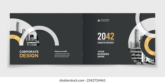 Corporate Book Cover Design Template in A4. Can be adapt to Brochure, Annual Report, Magazine,Poster, Business Presentation, Portfolio, Flyer, Banner, Website.