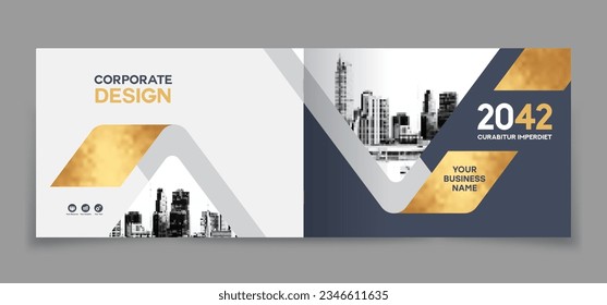 Corporate Book Cover Design Template in A4. Can be adapt to Brochure, Annual Report, Magazine,Poster, Business Presentation, Portfolio, Flyer, Banner, Website.