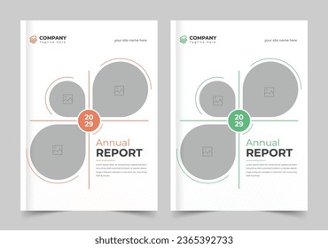 Corporate Book Cover Design Template, Annual Report, Cover Design for Brochure, Annual Report, Magazine, Poster, Corporate Presentation, Front and back, A4 Size, Brochure