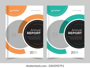 Corporate Book Cover Design Template, Annual Report, Cover Design for Brochure, Annual Report, Magazine, Poster, Corporate Presentation, Front and back, A4 Size, Brochure