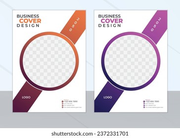 Design-Vorlage für die Corporate Book Cover in A4. Broschüre, Jahresbericht, Magazin, Poster, Geschäftsvorführung, Portfolio, Flyer, Banner, Website