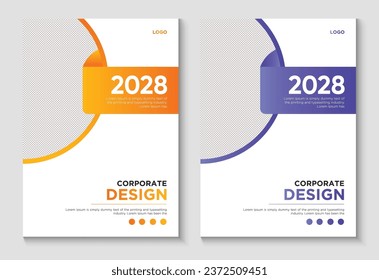 Design-Vorlage für den Corporate Book Cover