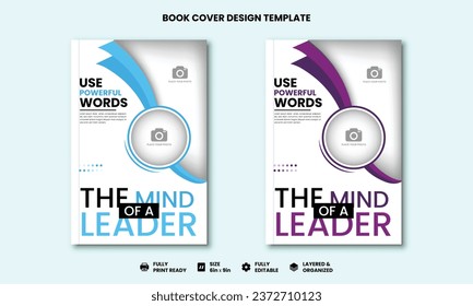 Corporate Book Cover Design Template in A4. Can be adapt to Brochure, Annual Report, Magazine,Poster, Business Presentation, Portfolio, Flyer, Banner, Website.