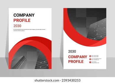 Corporate book cover design template