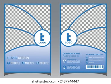Corporate Book Cover Design Template in A4. Can be adapt to Brochure, Annual Report, Magazine, Poster, Business Presentation, Portfolio, Flyer, 
