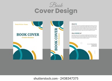 Corporate Book Cover Design Template in A4. Can be adapt to Brochure, Annual Report, Magazine,Poster, Business Presentation, Portfolio, Flyer, Banner, Website.