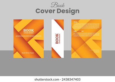 Corporate Book Cover Design Template in A4. Can be adapt to Brochure, Annual Report, Magazine,Poster, Business Presentation, Portfolio, Flyer, Banner, Website.