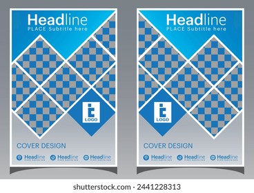 Corporate Book Cover Design Template in A4. Can be adapt to Brochure, Annual Report, Magazine, Poster, Business Presentation,