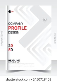 Corporate Book Cover Design Template in A4
