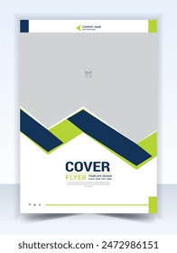 Corporate Sound Book Cover Design Vorlage in A4. Kann an Broschüre, Jahresbericht, Magazin, Poster, Business-Präsentation, Portfolio, Flyer, Banner, Website angepasst werden.