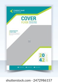 Corporate Book Cover Design Template in A4. Can be adapt to Brochure, Annual Report, Magazine, Poster, Business Presentation, Portfolio, Flyer, Banner, Website.