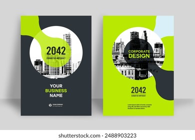 Corporate Book Cover Design Template in A4. Can be adapt to Brochure, Annual Report, Magazine,Poster, Business Presentation, Portfolio, Flyer, Banner, Website.