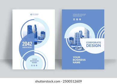 Corporate Book Cover Design Template in A4. Can be adapt to Brochure, Annual Report, Magazine,Poster, Business Presentation, Portfolio, Flyer, Banner, Website.