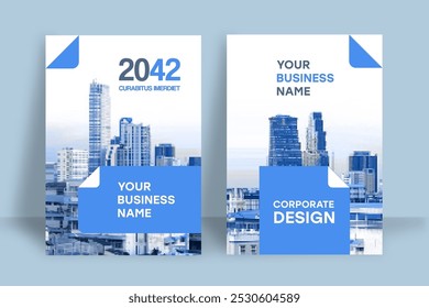 Corporate Book Cover Design Template in A4. Can be adapt to Brochure, Annual Report, Magazine,Poster, Business Presentation, Portfolio, Flyer, Banner, Website.