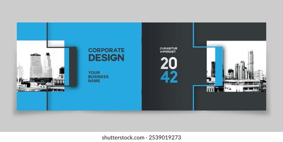 Corporate Book Cover Design Template in A4. Can be adapt to Brochure, Annual Report, Magazine,Poster, Business Presentation, Portfolio, Flyer, Banner, Website.