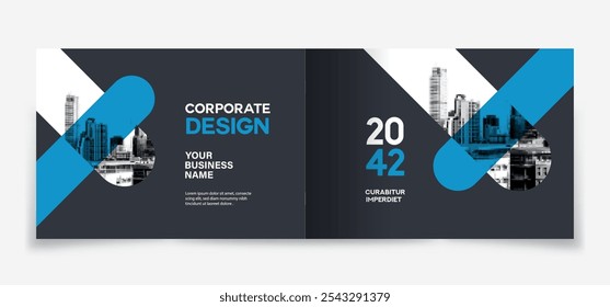 Corporate Book Cover Design Template in A4. Can be adapt to Brochure, Annual Report, Magazine,Poster, Business Presentation, Portfolio, Flyer, Banner, Website.