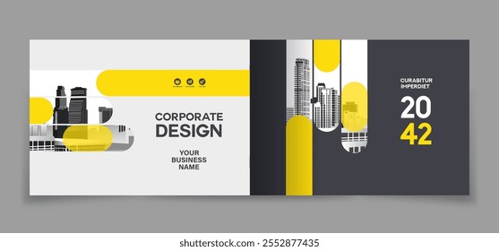 Corporate Book Cover Design Template in A4. Can be adapt to Brochure, Annual Report, Magazine,Poster, Business Presentation, Portfolio, Flyer, Banner, Website.
