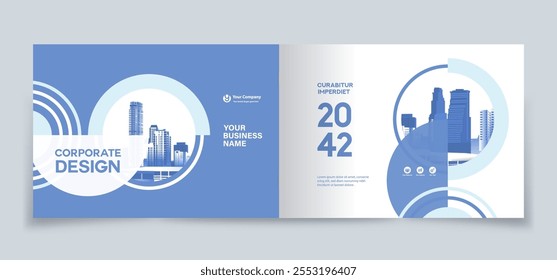 Corporate Book Cover Design Template in A4. Can be adapt to Brochure, Annual Report, Magazine,Poster, Business Presentation, Portfolio, Flyer, Banner, Website.