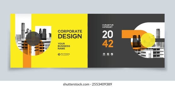 Corporate Book Cover Design Template in A4. Can be adapt to Brochure, Annual Report, Magazine,Poster, Business Presentation, Portfolio, Flyer, Banner, Website.