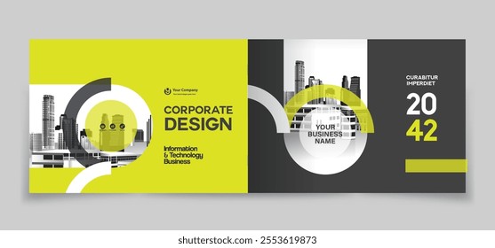 Corporate Book Cover Design Template in A4. Can be adapt to Brochure, Annual Report, Magazine,Poster, Business Presentation, Portfolio, Flyer, Banner, Website.